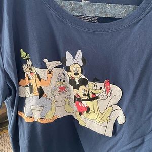 Mickey Mouse Couch Selfie Crop Tshirt